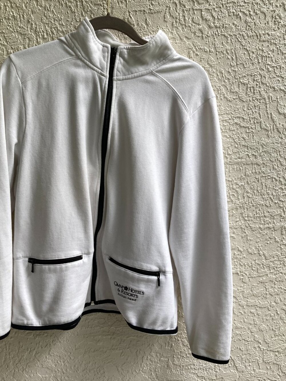 Hilton Head Island TENNIS JACKET M PICKLEBALL GOLF COTTON ATHLETIC